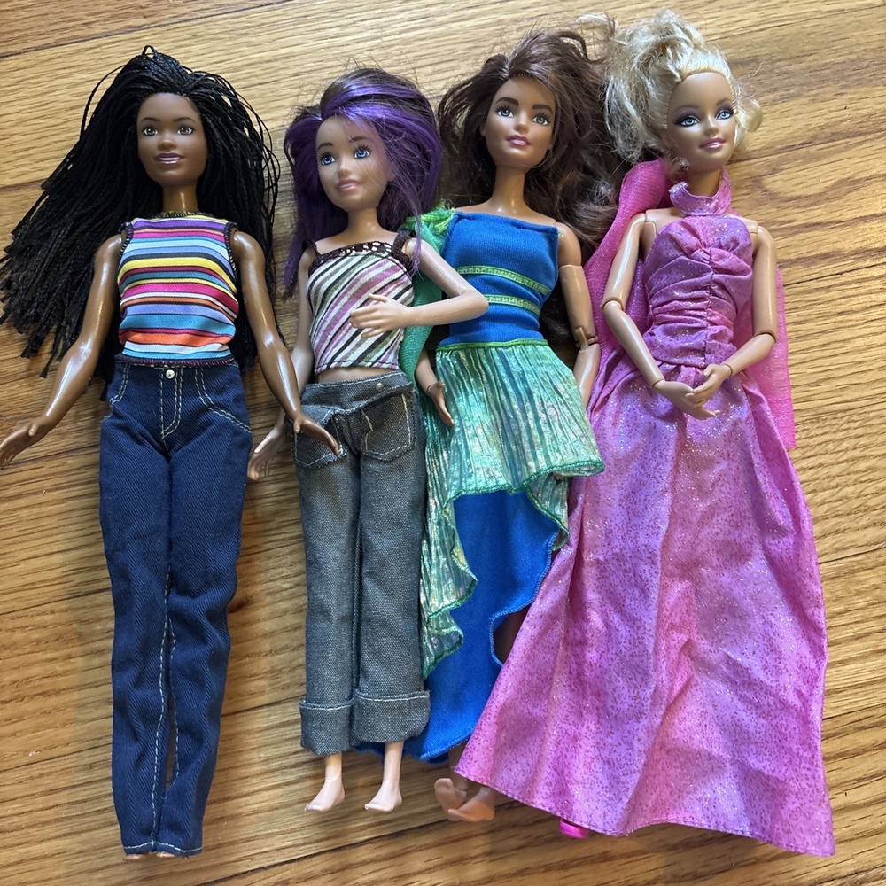 Vintage 2000'sMattel My Scene Barbie • Swapping Fashionista • Lot of 4